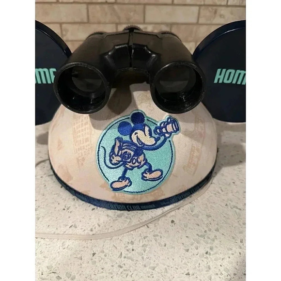 Disney Parks Vacation Club Welcome Home Mickey Mouse Ears Hat Binoculars ba - Picture 5 of 6
